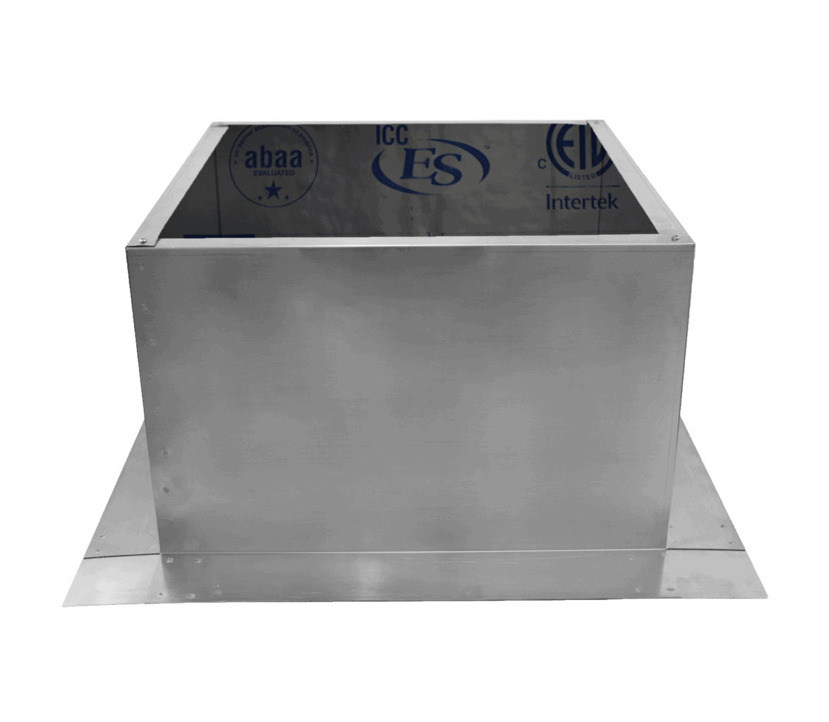 Model RC-14-H12-Ins |  Roof Curb for 14" Diameter Vent | 12" high walls | Insulated Walls