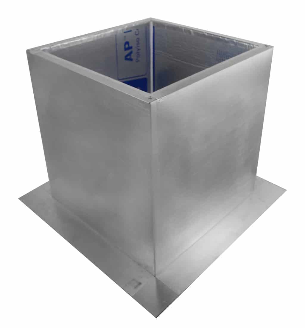 Model RC-14-H18-Ins | Roof Curb for 14" Diameter Vent | 18" high walls | Insulated Walls