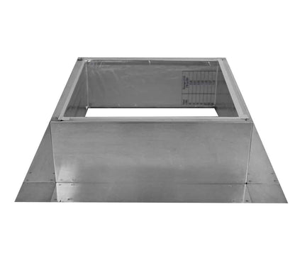 Model RC-14-H6-Ins |  Roof Curb for 14" Diameter Vent | 6" high walls | Insulated Walls