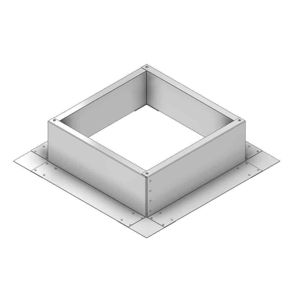 Roof Curb for 14" Diameter Vent | 6" high walls