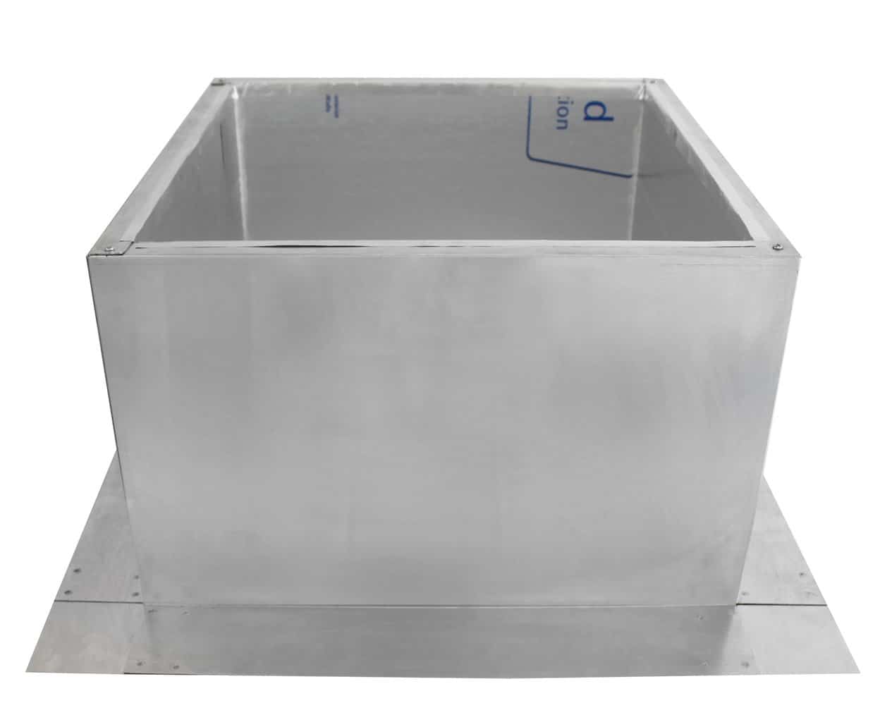 Model RC-16-H12-Ins |  Roof Curb for 16" Diameter Vent | 12" high walls | Insulated Walls