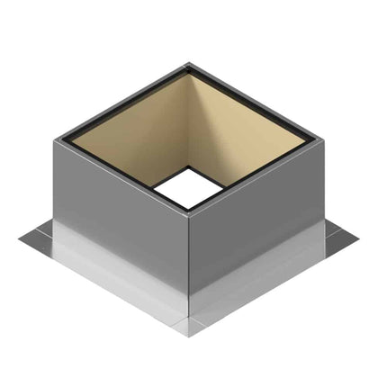 Insulated Square Roof Curb for 16" Diameter Vent | 12" high walls