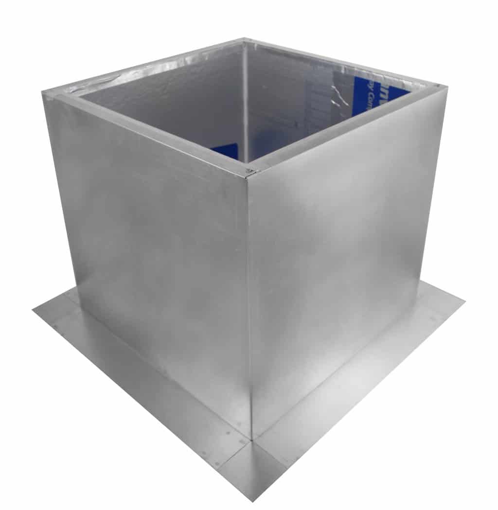 Model RC-16-H18-Ins |  Roof Curb for 16" Diameter Vent | 18" high walls | Insulated Walls