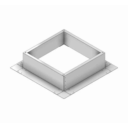 Square Roof Curb for 16" Diameter Vent | 6" high walls