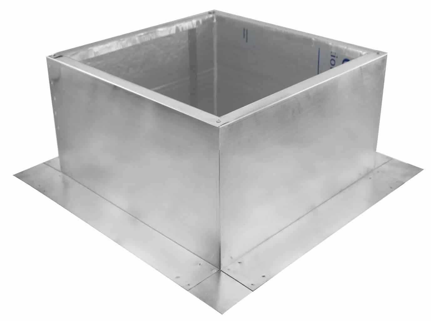 Model RC-16-H8-Ins |  Roof Curb for 16" Diameter Vent | 8" high walls | Insulated Walls