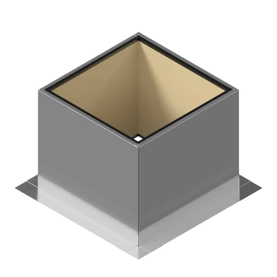 Model RC-18-H18-Ins |  Roof Curb for 18" Diameter Vent | 18" high walls | Insulated Walls