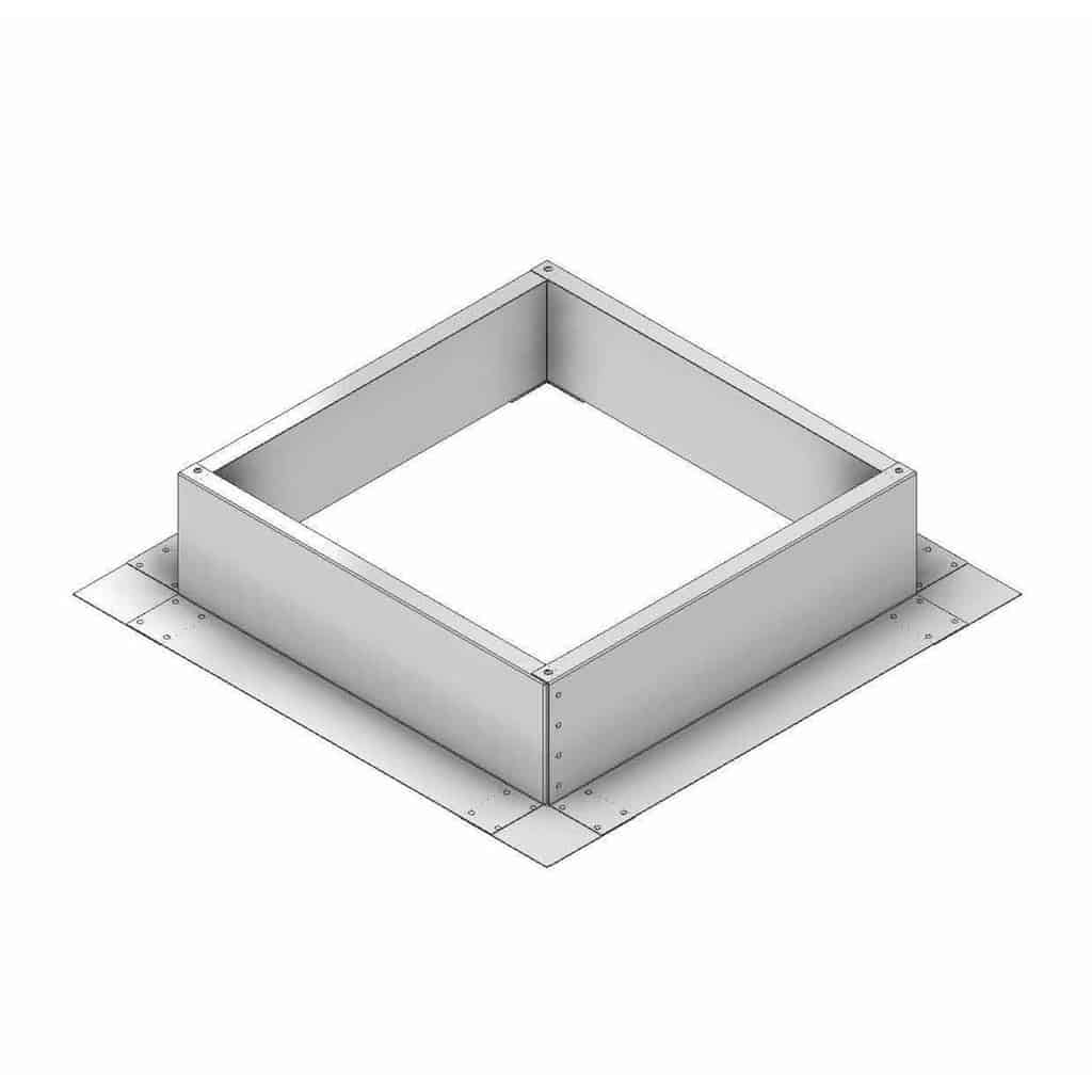 Roof Curb for 18" Diameter Vent | 6" high walls