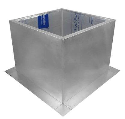 Model RC-20-H18-Ins |  Roof Curb for 20" Diameter Vent | 18" high walls | Insulated Walls