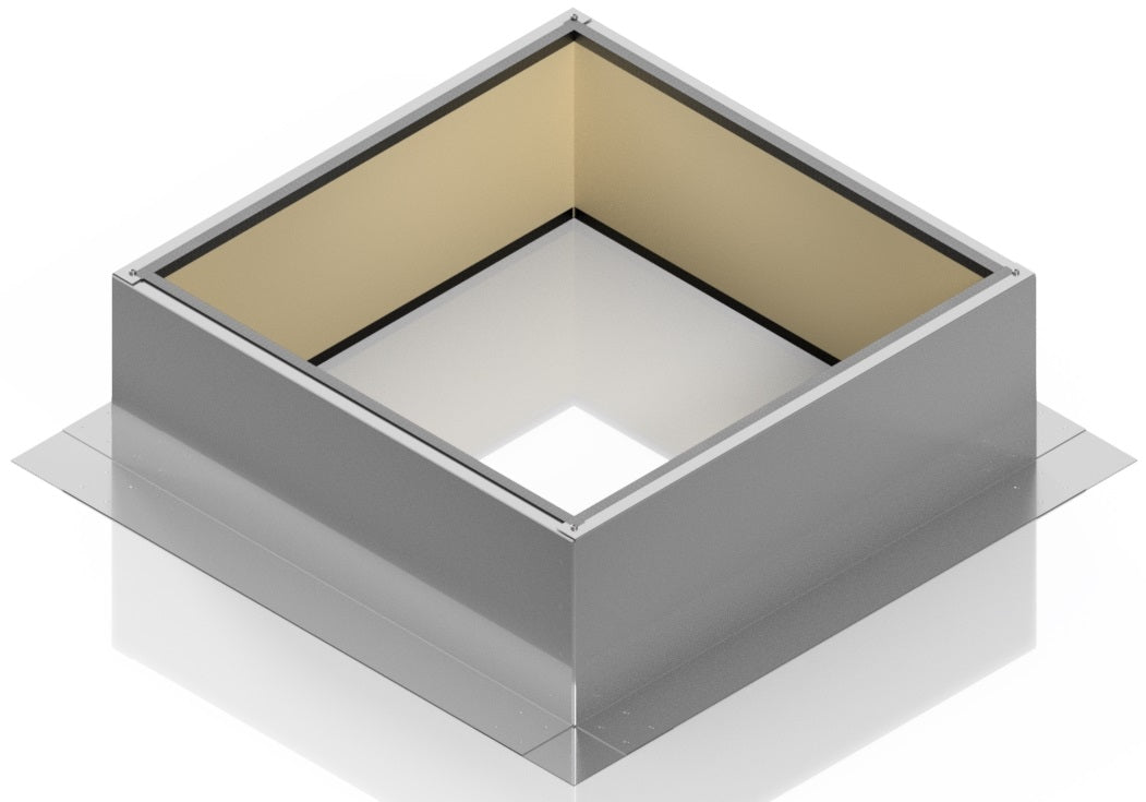 Model RC-20-H8-Ins |  Roof Curb for 20" Diameter Vent | 8" high walls | Insulated Walls