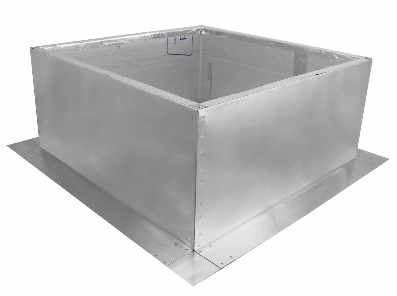 Model RC-24-H12-Ins |  Roof Curb for 24" Diameter Vent | 12" high walls | Insulated Walls