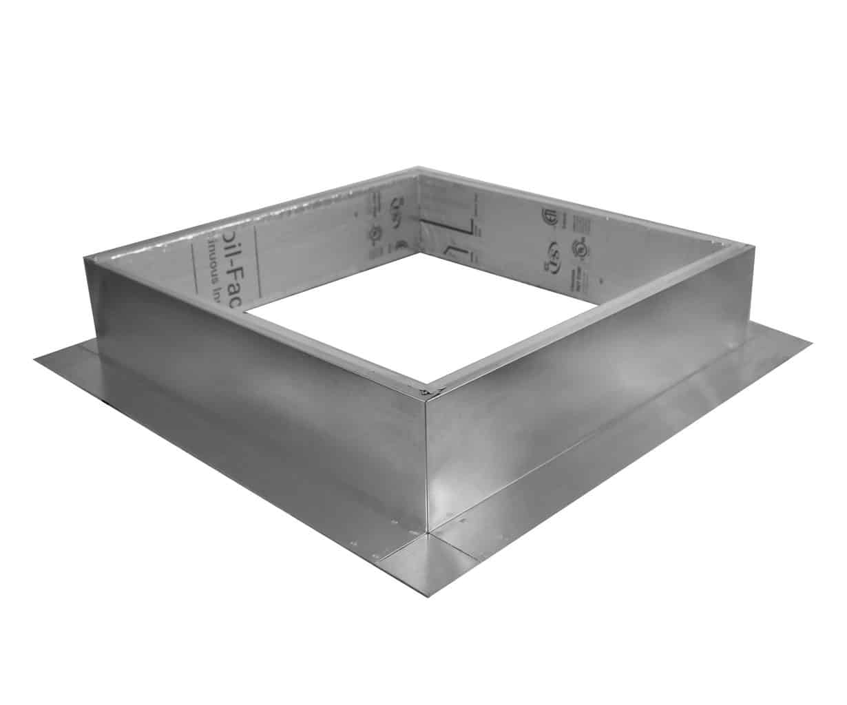 Model RC-24-H6-Ins |  Roof Curb for 24" Diameter Vent | 6" high walls | Insulated Walls