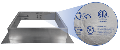 Model RC-24-H6-Ins |  Roof Curb for 24" Diameter Vent | 6" high walls | Insulated Walls