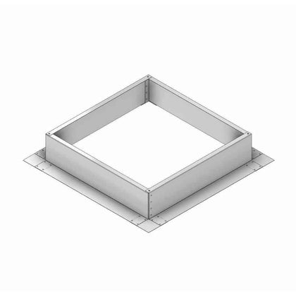 Square Roof Curb for 24" Diameter Vent | 6" high walls
