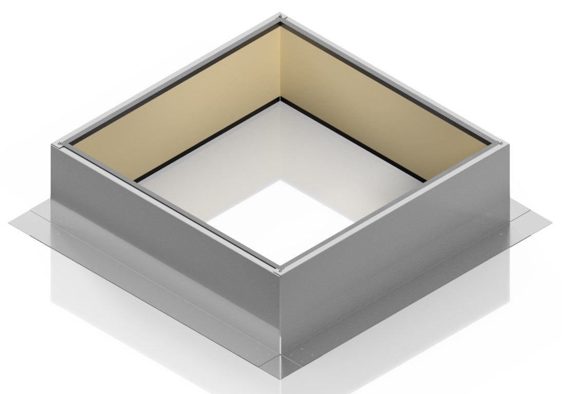 Model RC-24-H8-Ins |  Roof Curb for 24" Diameter Vent | 8" high walls | Insulated Walls