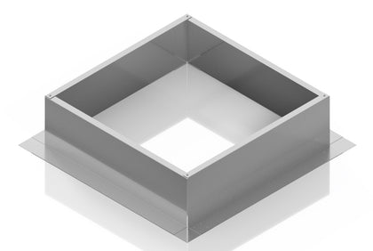 Square Roof Curb for 24" Diameter Vent | 8" high walls