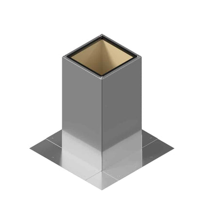 Insulated Square Roof Curb for 3" Diameter Vent | 12" high walls
