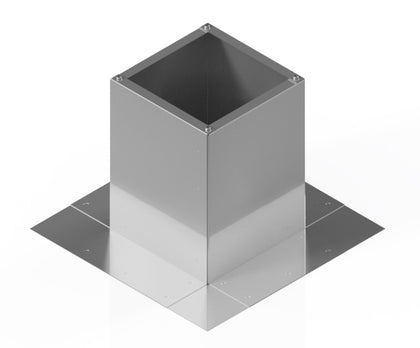Square Roof Curb for 3" Diameter Vent | 8" high walls