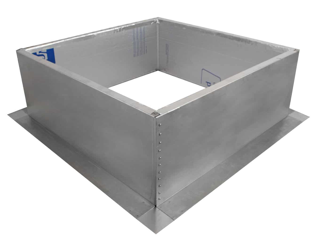 Model RC-30-H12-Ins |  Roof Curb for 30" Diameter Vent | 12" high walls | Insulated Walls