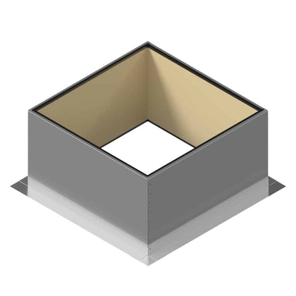 Insulated Square Roof Curb for 30" Diameter Vent | 18" high walls