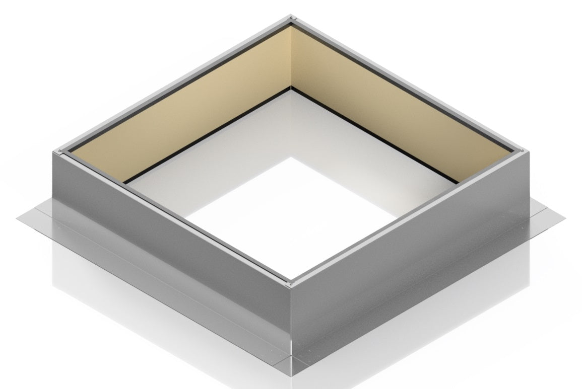 Model RC-30-H8-Ins |  Roof Curb for 30" Diameter Vent | 8" high walls | Insulated Walls