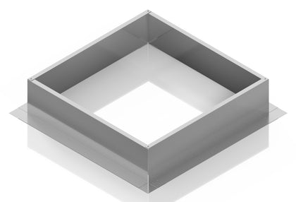 Square Roof Curb for 30" Diameter Vent | 8" high walls