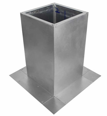 Model RC-4-H12-Ins |  Roof Curb for 4" Diameter Vent | 12" high walls | Insulated Walls