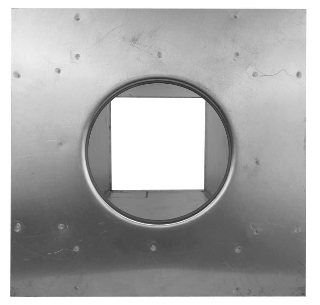 Model RC-4-H12-Ins |  Roof Curb for 4" Diameter Vent | 12" high walls | Insulated Walls