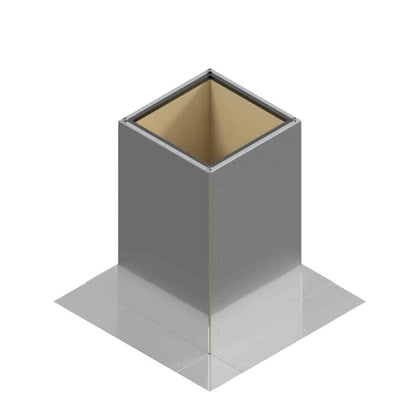 Insulated Square Roof Curb for 4" Diameter Vent | 12" high walls