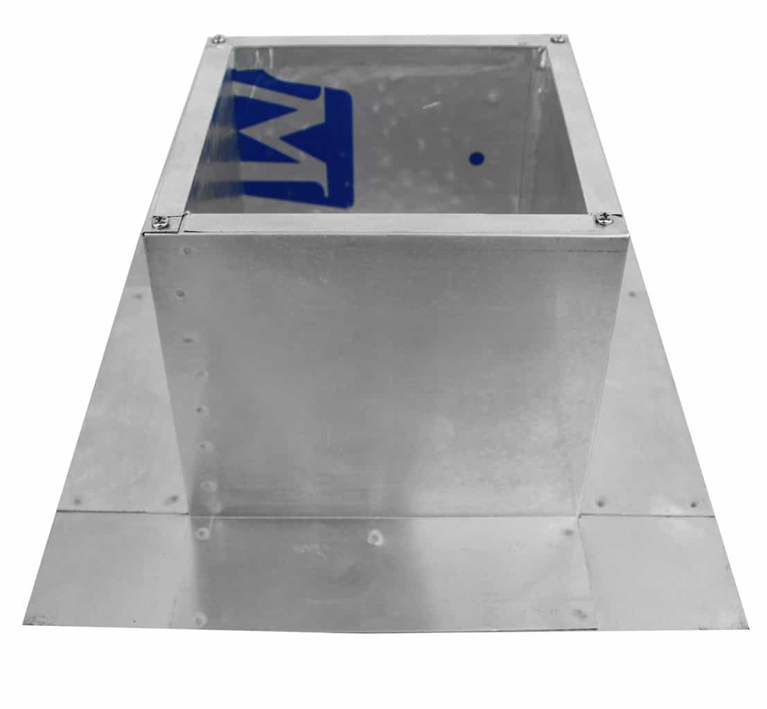 Model RC-4-H6-Ins | Roof Curb for 4" Diameter Vent | 6" high walls | Insulated Walls