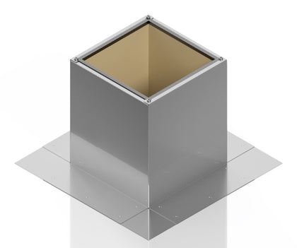Insulated Square Roof Curb for 4" Diameter Vent | 8" high walls