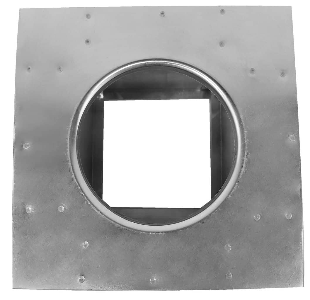 Model RC-4-H8 | Roof Curb for 4" Diameter Vent | 8" high walls