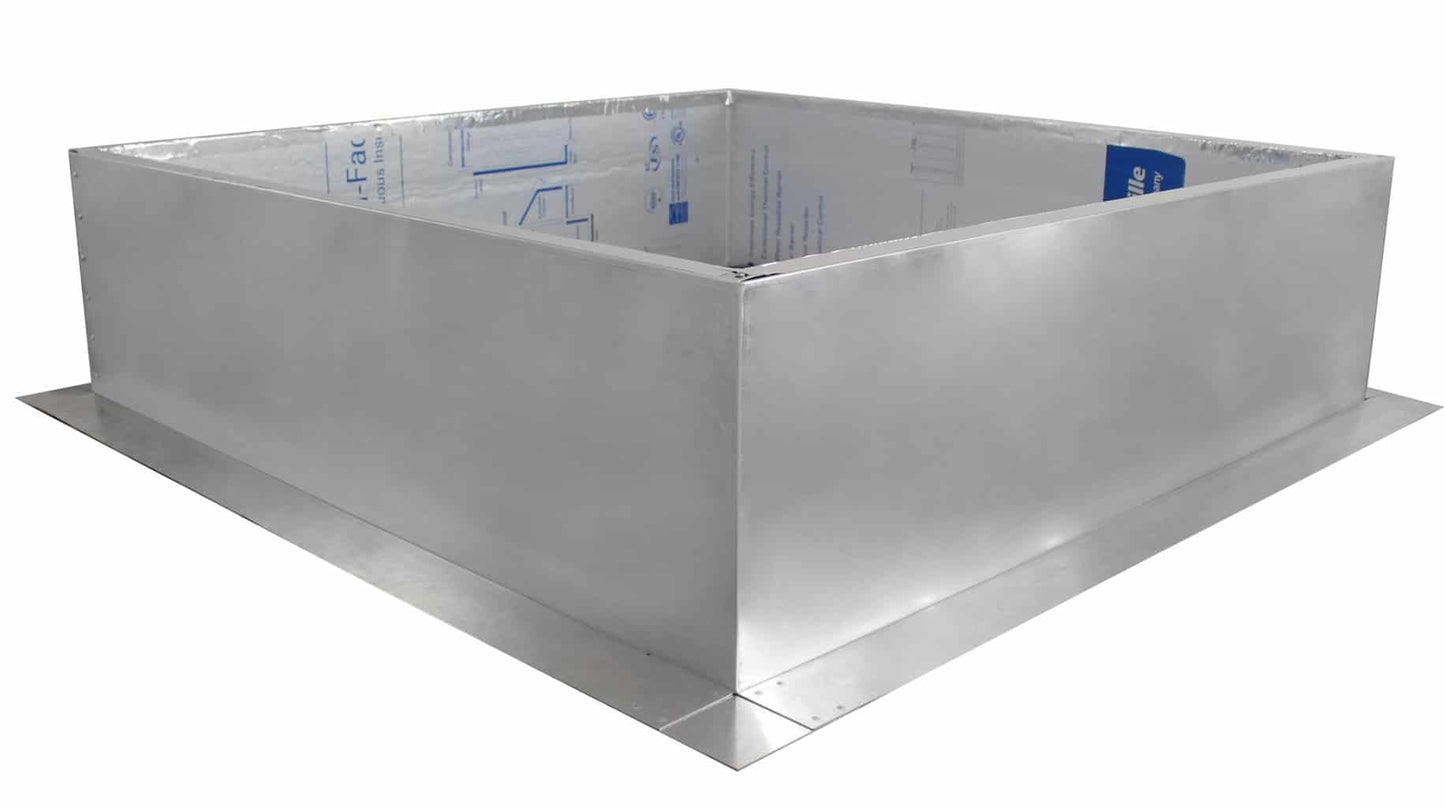 Model RC-42-H12-Ins |  Roof Curb for 42" Diameter Vent | 12" high walls | Insulated Walls