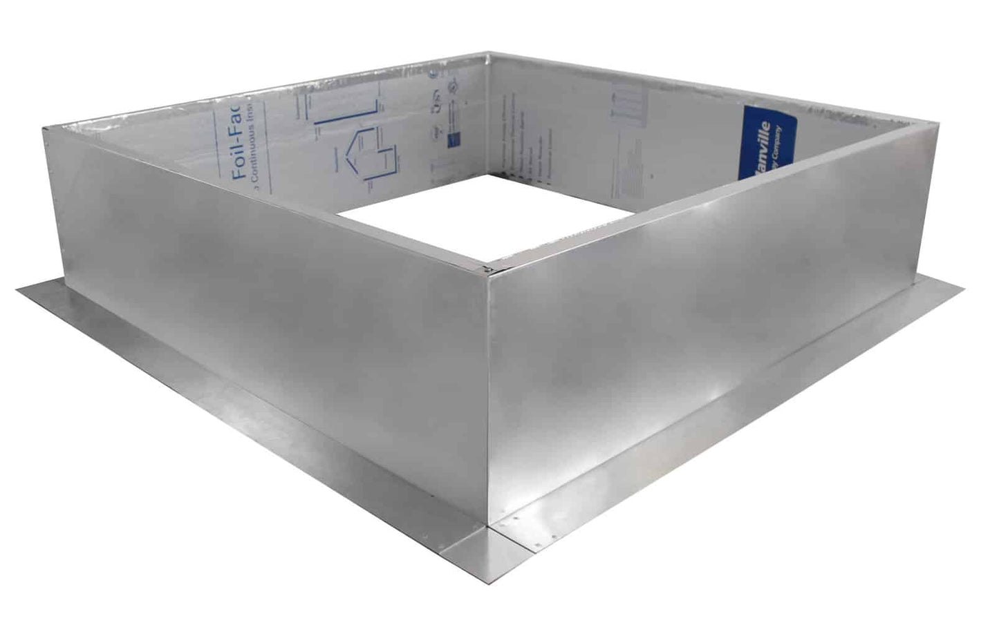 Model RC-42-H12-Ins |  Roof Curb for 42" Diameter Vent | 12" high walls | Insulated Walls