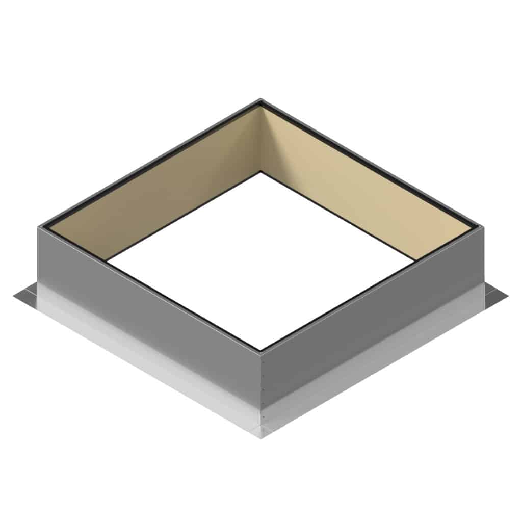 Model RC-42-H12-Ins |  Roof Curb for 42" Diameter Vent | 12" high walls | Insulated Walls