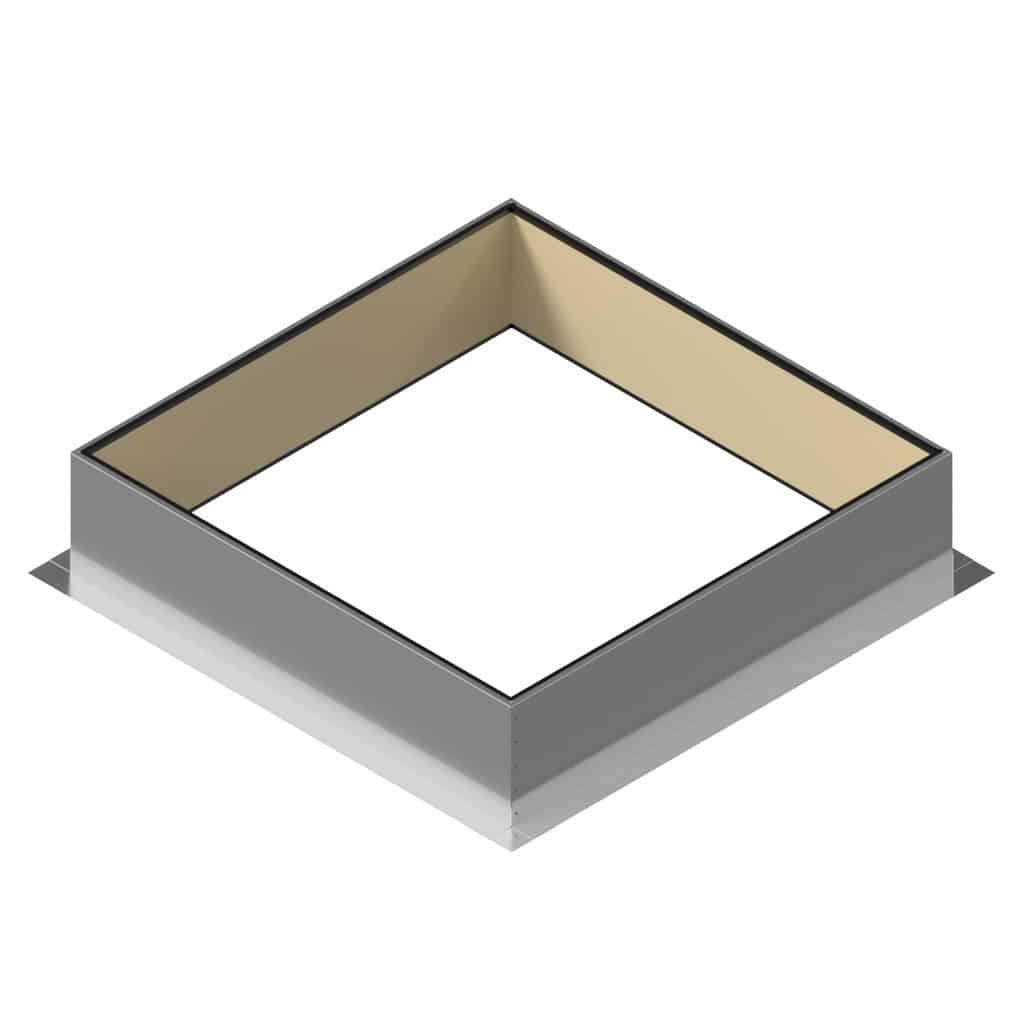 Model RC-48-H12-Ins |  Roof Curb for 48" Diameter Vent | 12" high walls | Insulated Walls