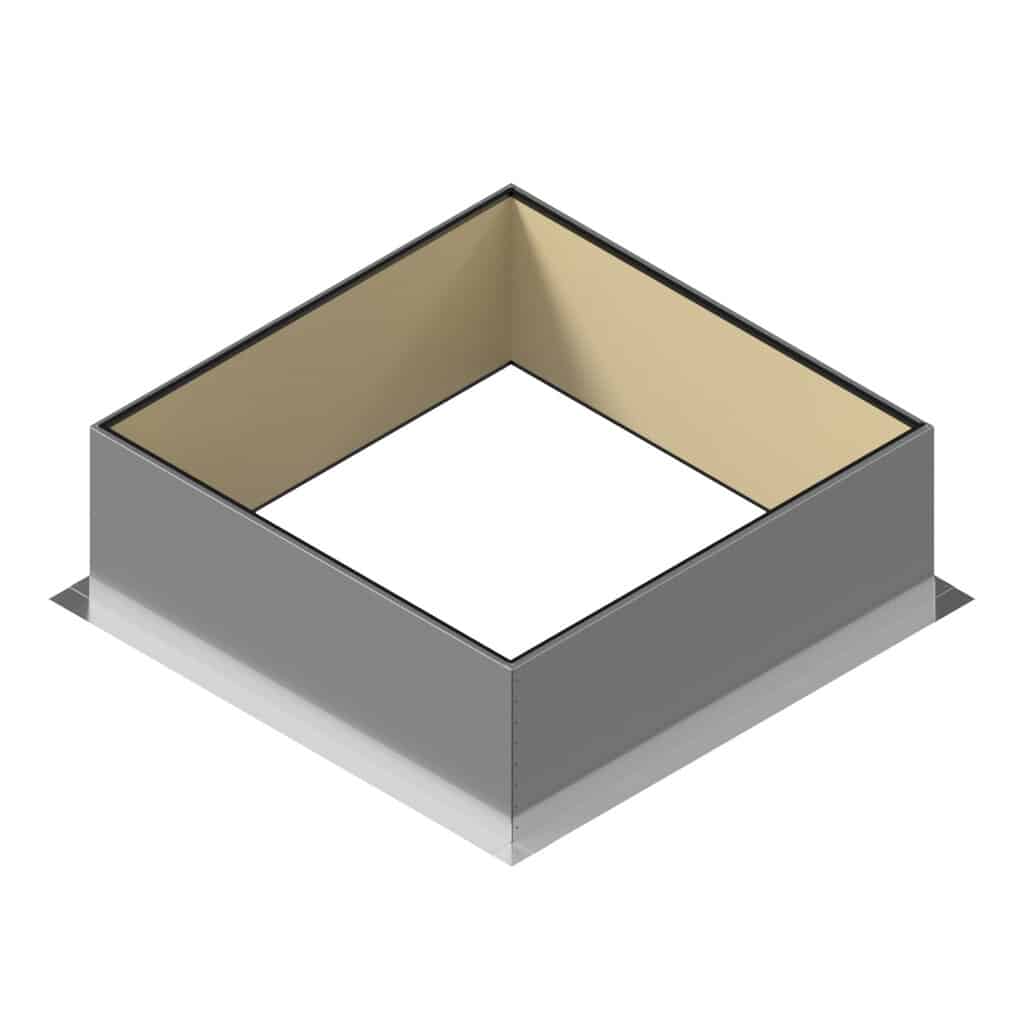 Model RC-48-H18-Ins |  Roof Curb for 48" Diameter Vent | 18" high walls | Insulated Walls