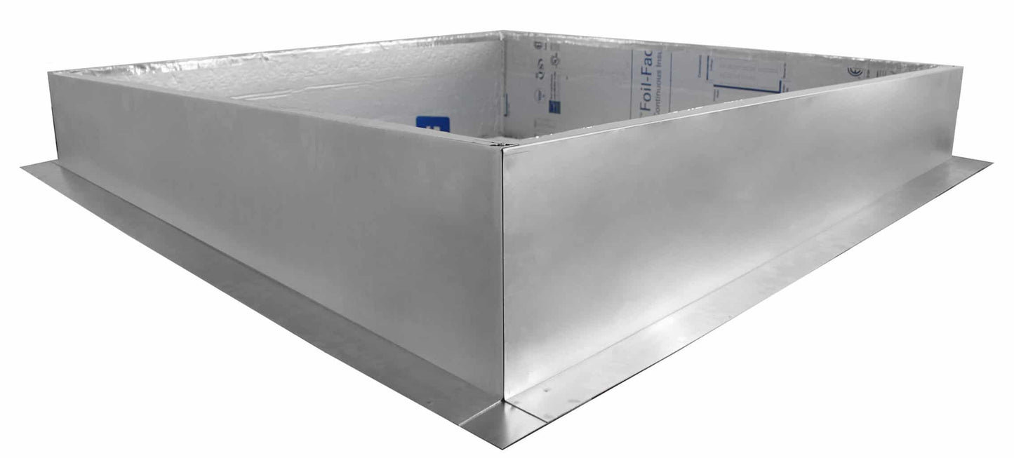 Model RC-48-H8-Ins |  Roof Curb for 48" Diameter Vent | 8" high walls | Insulated Walls