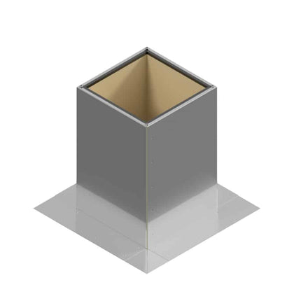 Insulated Square Roof Curb for 5" Diameter Vent | 12" high walls