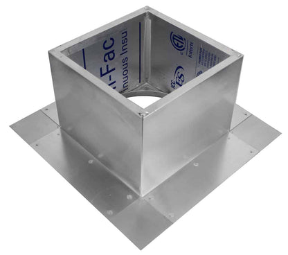 Model RC-5-H6-Ins |  Roof Curb for 5" Diameter Vent | 6" high walls | Insulated Walls