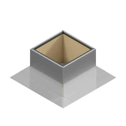 Insulated Square Roof Curb for 5" Diameter Vent | 6" high walls