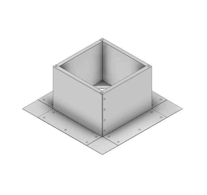 Square Roof Curb for 5" Diameter Vent | 6" high walls