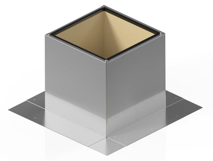 Insulated Square Roof Curb for 5" Diameter Vent | 8" high walls