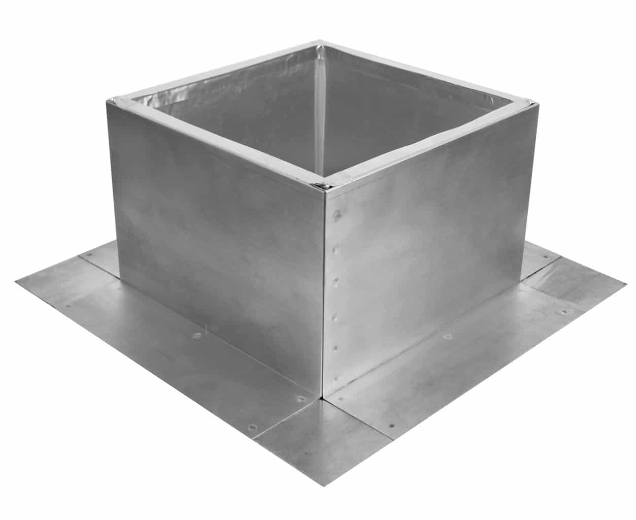 Model RC-6-H6-Ins |  Roof Curb for 6" Diameter Vent | 6" high walls | Insulated Walls