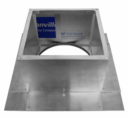 Model RC-6-H6-Ins |  Roof Curb for 6" Diameter Vent | 6" high walls | Insulated Walls