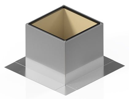 Insulated Square Roof Curb for 6" Diameter Vent | 8" high walls