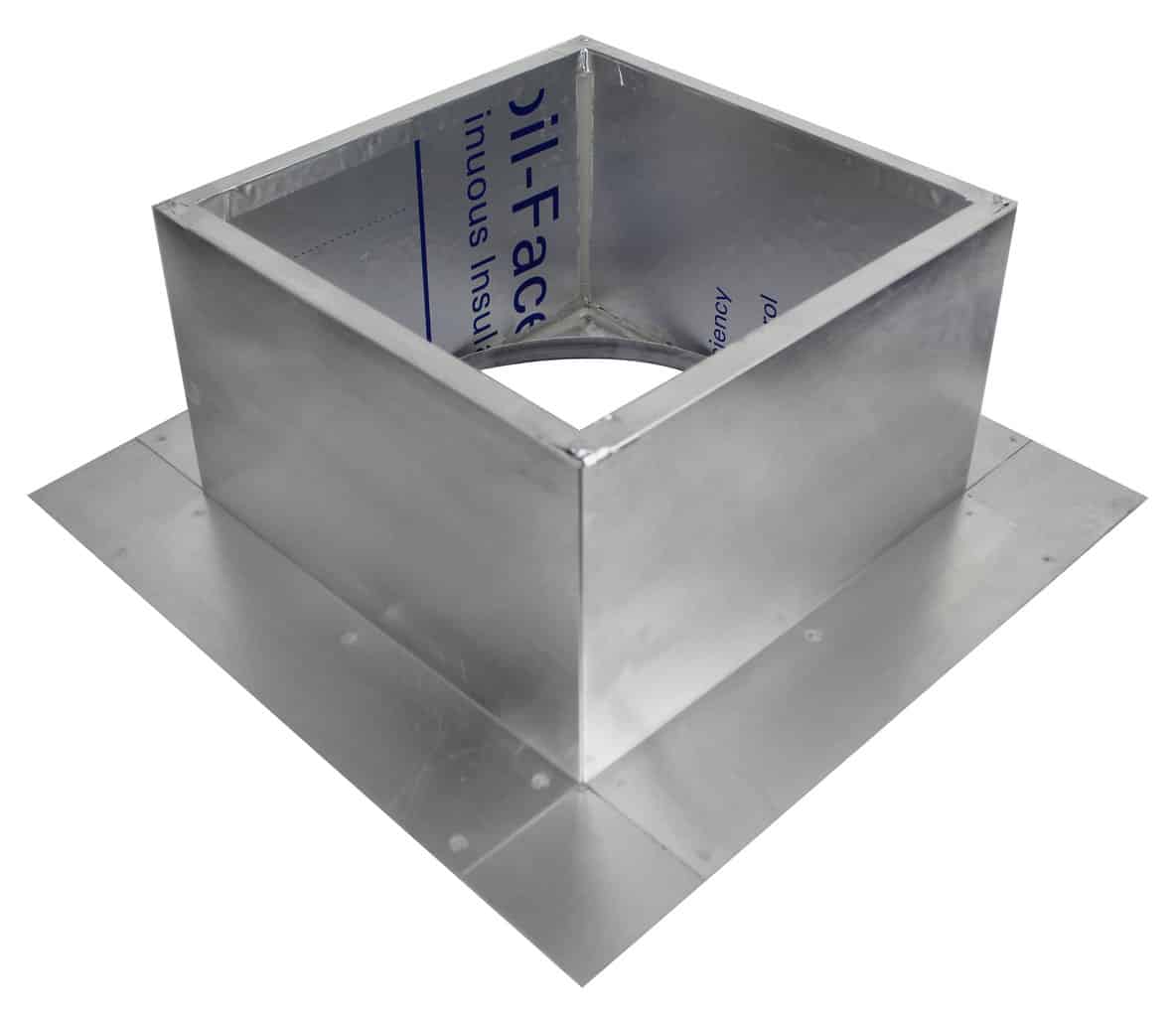 Model RC-7-H6-Ins |  Roof Curb for 7" Diameter Vent | 6" high walls | Insulated Walls