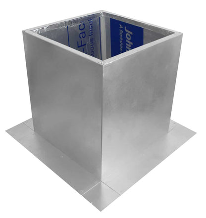 Model RC-8-H12-Ins |  Roof Curb for 8" Diameter Vent | 12" high walls | Insulated Walls