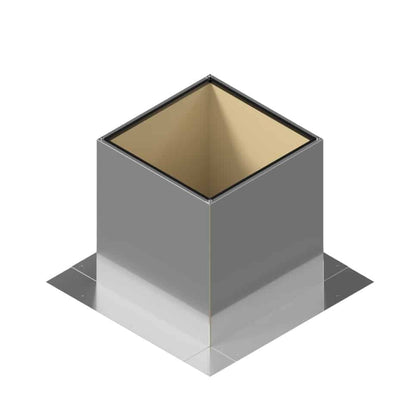Insulated Square Roof Curb for 8" Diameter Vent | 12" high walls