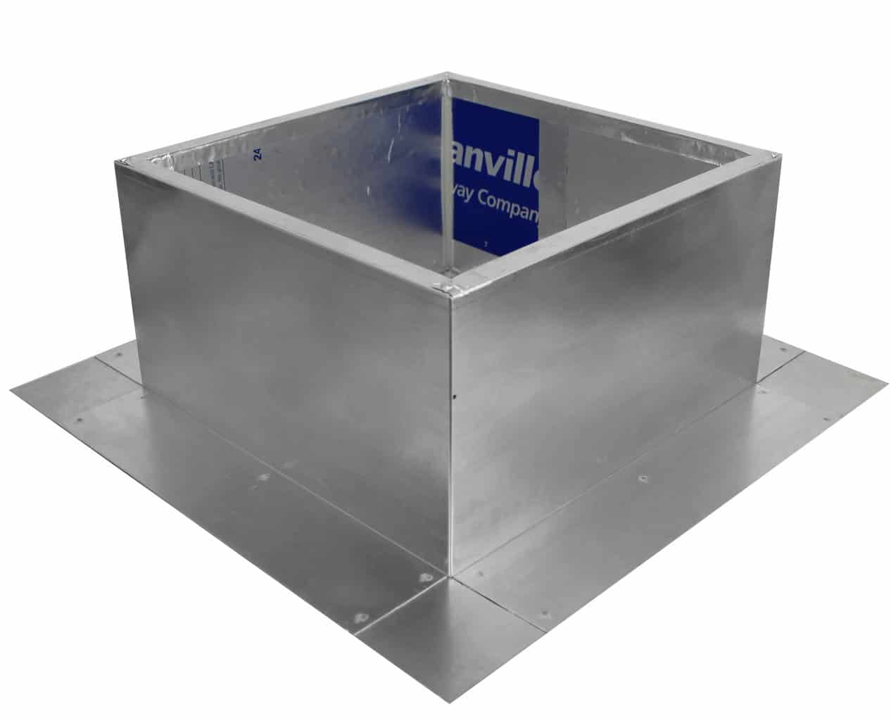 Model RC-8-H6-Ins |  Roof Curb for 8" Diameter Vent | 6" high walls | Insulated Walls