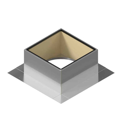 Insulated Square Roof Curb for 8" Diameter Vent | 6" high walls